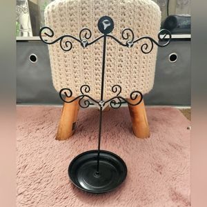 Vintage Black Jewelry Tree
